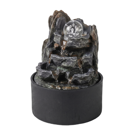 Spector Tabletop Water Fountain Resin Indoor Water Feature  3 Flow Levels Office-2061251862367178760