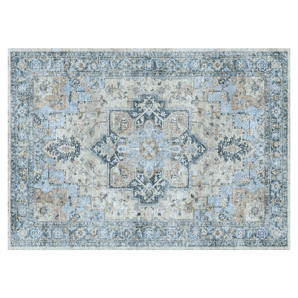 Marlow Floor Rug Vintage Polyester Washable Area Rugs-2029387291117621256