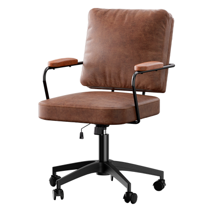 Levede Office Arm Chair Leather Executive Chairs-1973193535456940040