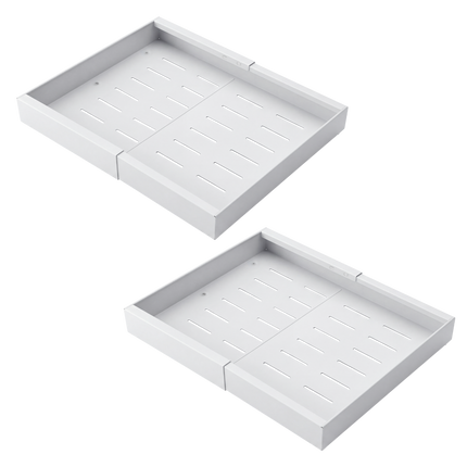 Toque Cabinet Organizer Drawer Shelf Pull Out 2Pcs Width-adjustable Kitchen-2050059015777554440