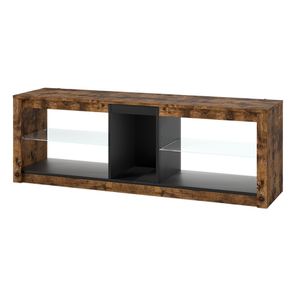 Levede TV Stand Cabinet Glass Display Storage Shelves-2011971130453266441