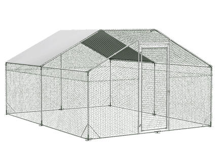 Pawz 400x300x194cm Large Metal Walk-in Chicken Coop Cage-1910112290221461512