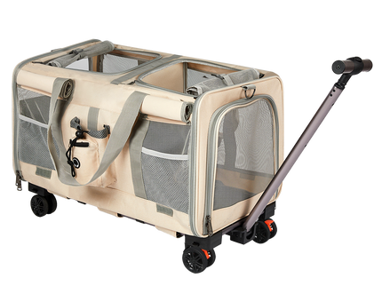 Pawz Pet Carrier 4 Wheel Portable Rolling Foldable-1910112289638453256
