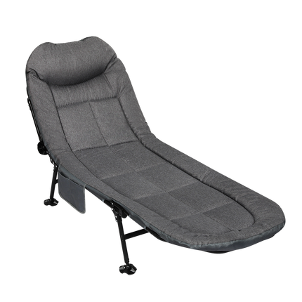 Levede Folding Camping Bed Camp Cots Dark Grey-1975420324023504904