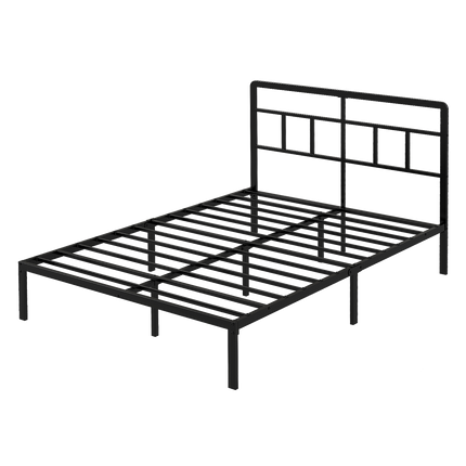 Levede Double Bed Frame Metal Base Platform Headboard Heavy Duty Mass Storage-2065254299260293128
