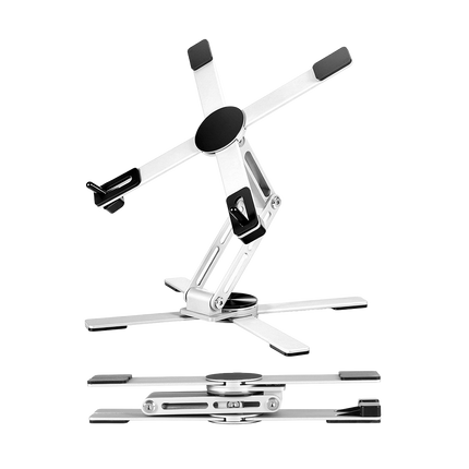 Levede Portable Laptop Stand 360 Rotating Bracket Foldable Aluminum Desk Riser-2065254308831694856
