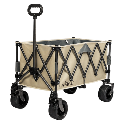 Lambu Folding Wagon Cart Khaki-1975420333397774344