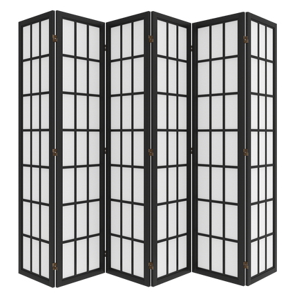 Levede 6 Panel Room Divider 170cm Freestanding Screen-1973193605594091528