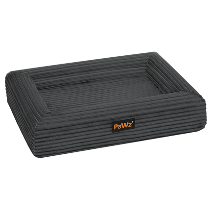 Pawz M Size Orthopedic Dog Bed with Corduroy Removable Cover Waterproof Washable Grey-1973193547645587464
