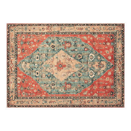 Marlow Floor Rug Vintage Polyester Washable Area Rugs-2011971110777786376