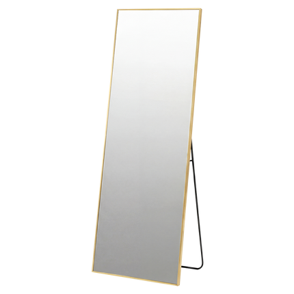 Yezi Rectangular Full Length Mirror 165x60cm Gold Standing Floor Wall Leaning-2065254637262475272