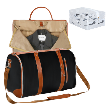 Slimbridge Garment Bags 2 in 1 Hanging Suit Bag Black-1973193511423578120