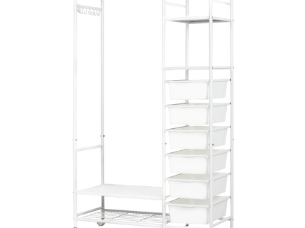 Levede 94CM Clothes Rack Stand Heavy Duty Hanging-1910149775618084872