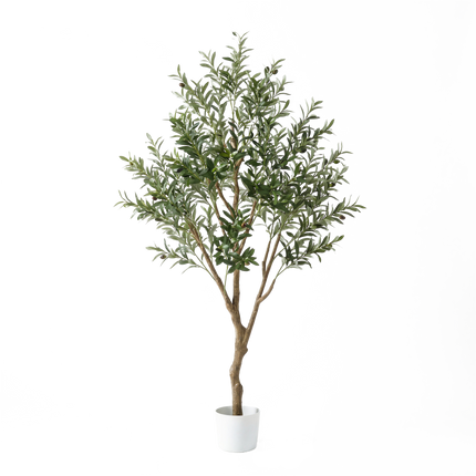 Lambu Artificial Olive Tree Palm Fake Green Leaves Natural Plants Indoors 205cm-2050056792163094536