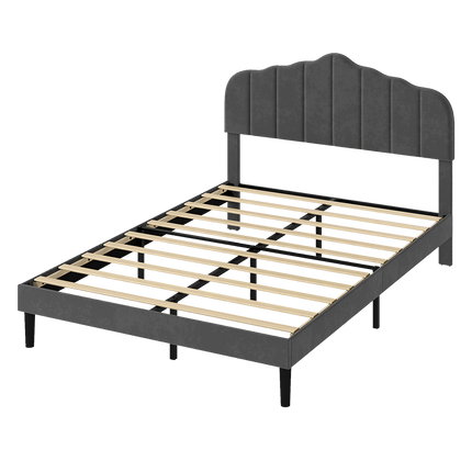 Levede Bed Frame Upholstered Platform Mattress Base Queen-2011971107007107080