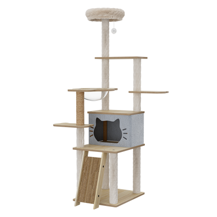 Pawz Cat Tree Tower Large Scratcher Condo House 160cm-2006732708063088648