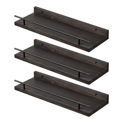 Levede Floating Wall Shelves  3 Pcs Wall Mounted Storage Display Rack Bedroom-2050059023952252936