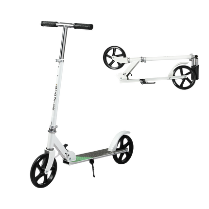 MONVELO Folding Scooter Dual Large Wheels White-1950770003653562376