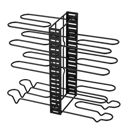 Toque Pot Rack Organizer 8 Tier Adjustable Pan Holder Kitchen Storage Shelves-2050059014796087304