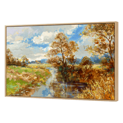 Yezi Large Framed Canvas Wall Art Landscape Painting Home Decor 80x120cm-2061251858638442504