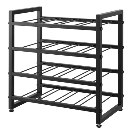 Levede Wine Rack 16 Bottle 4-Tier Metal Display Storage Organizer Adjustable Bar-2061251872504811528