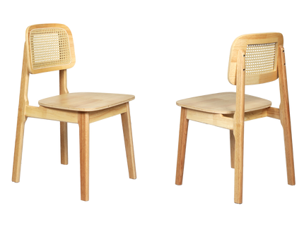 Levede 2x Rattan Dining Chair Wooden Kitchen Chair-1910112274102751240
