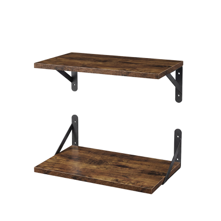 Levede Floating Shelves 2Pcs Deep Wall Mounted Rustic Storage Book Shelf Bedroom-2061251868004323336