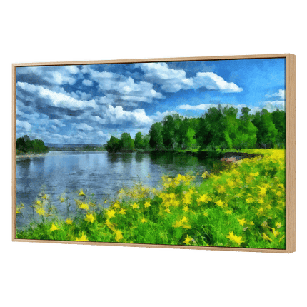 Yezi Modern Canvas Wall Art Framed Landscape Painting Large Wall Decor 80x120cm-2061251858286120968