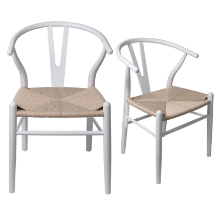 Levede 8x Dining Chairs Wooden Hans White-2006732723414241288