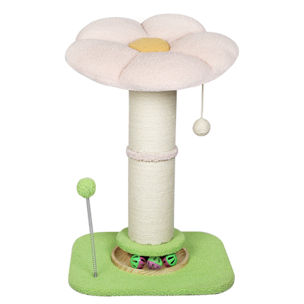 Pawz Cat Scratching Post Flower 61.5cm Cat Tree Tower-2029387298533150728