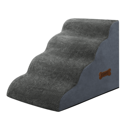 Pawz 4 Steps Pet Stairs Dog Ramp High Density Foam Grey-1973193539760295944
