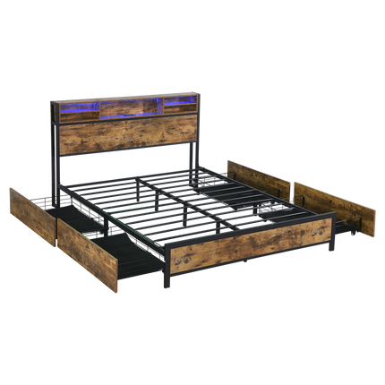 Levede bed frame queen-1973193466980732936