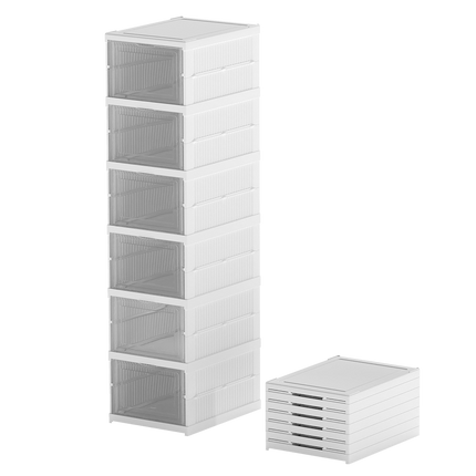 Levede 6 Pcs Shoe Box Home Shoe Shelf Storage Organizer-2006733421182849032