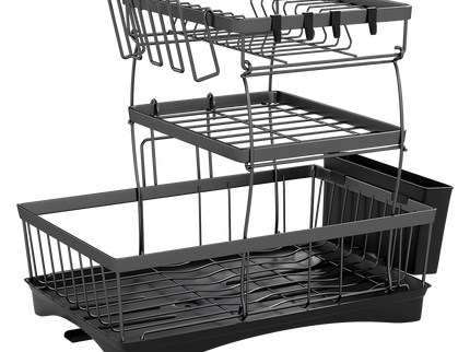 Toque Dish Drying Rack Plate Drainer Cup Holder-1954802487785558024