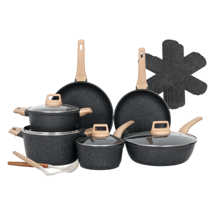 Toque 16-Piece Non Stick Cookware Set Kitchen Fry Pan-2011971112979795976