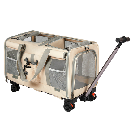 Pawz Pet Carrier 4 Wheel Portable Rolling Foldable-1973193525826818056