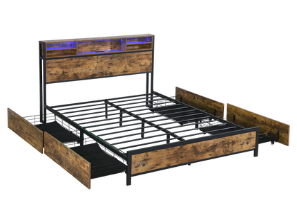 Levede bed frame queen-1910112230574264328