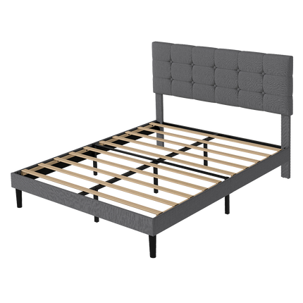 Levede Bed Frame Upholstered Platform Mattress Base Queen-2029387289368596488