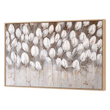 Yezi Modern Floral Canvas Wall Art Large Framed Abstract Painting Decor 80x120cm-2061251859359862792