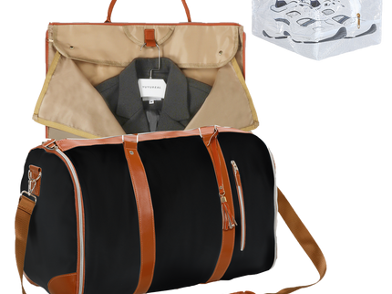 Slimbridge Garment Bags 2 in 1 Hanging Suit Bag Black-1910112274757062664