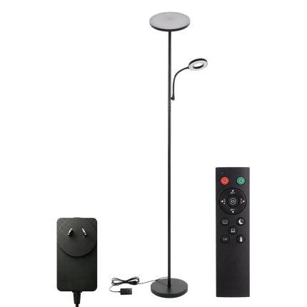 Emitto Modern Floor Lamp 2-in-1 Adjustable Reading Light Remote Control Timer-2061251865517101064