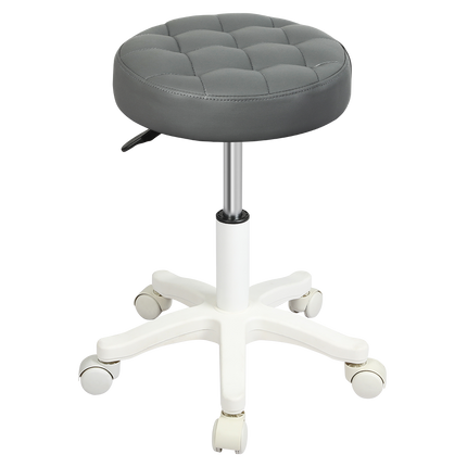 Levede 2x Rolling Bar Stool Swivel Salon SPA Chair Grey-2006732718381076488
