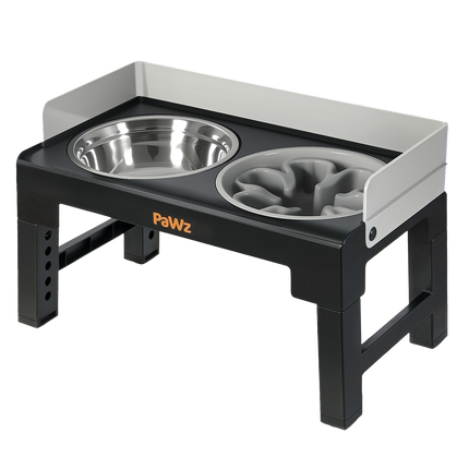 Pawz Elevated Dog Bowls Pet Feeder 6 Height Adjustable Raised Food Water Large-2029334098807492616