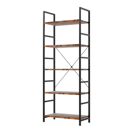 Levede 5-Tier Industrial Bookshelf Bookcase 157.5cm-2006733384419774472