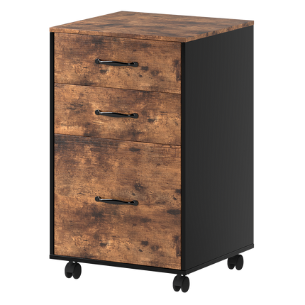 Levede 3-Drawer File Cabinet Mobile Filing Storage Cabinet Organiser Home Office-2050056775276826632