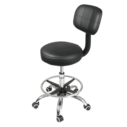 Levede Swivel Office Chair Low Back Round Rolling Stools Height Adjustable-2029334092910301192