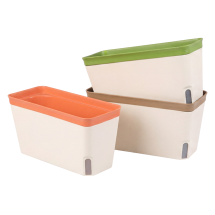 Toque Self Watering Plant Pots 3 Pcs Indoor Planter Box Vegetable Flower Garden-2050059015978881032
