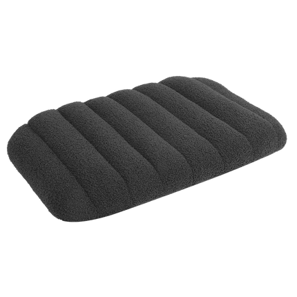 Pawz M Size Orthopedic Dog Bed with Sherpa Plush Removable Cover in Grey-2018816699335315464