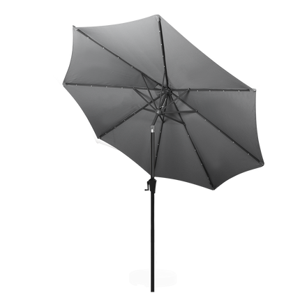 Centra 3M Outdoor Patio Umbrella Solar LED Light Grey-1973193576061997060