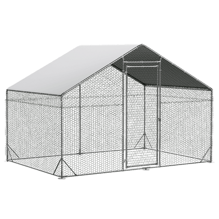 Pawz 200x300x194cm Large Metal Walk-in Chicken Coop Cage-1973193526204305416